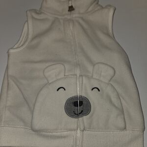 Carter's Soft White Fleece Hoodie